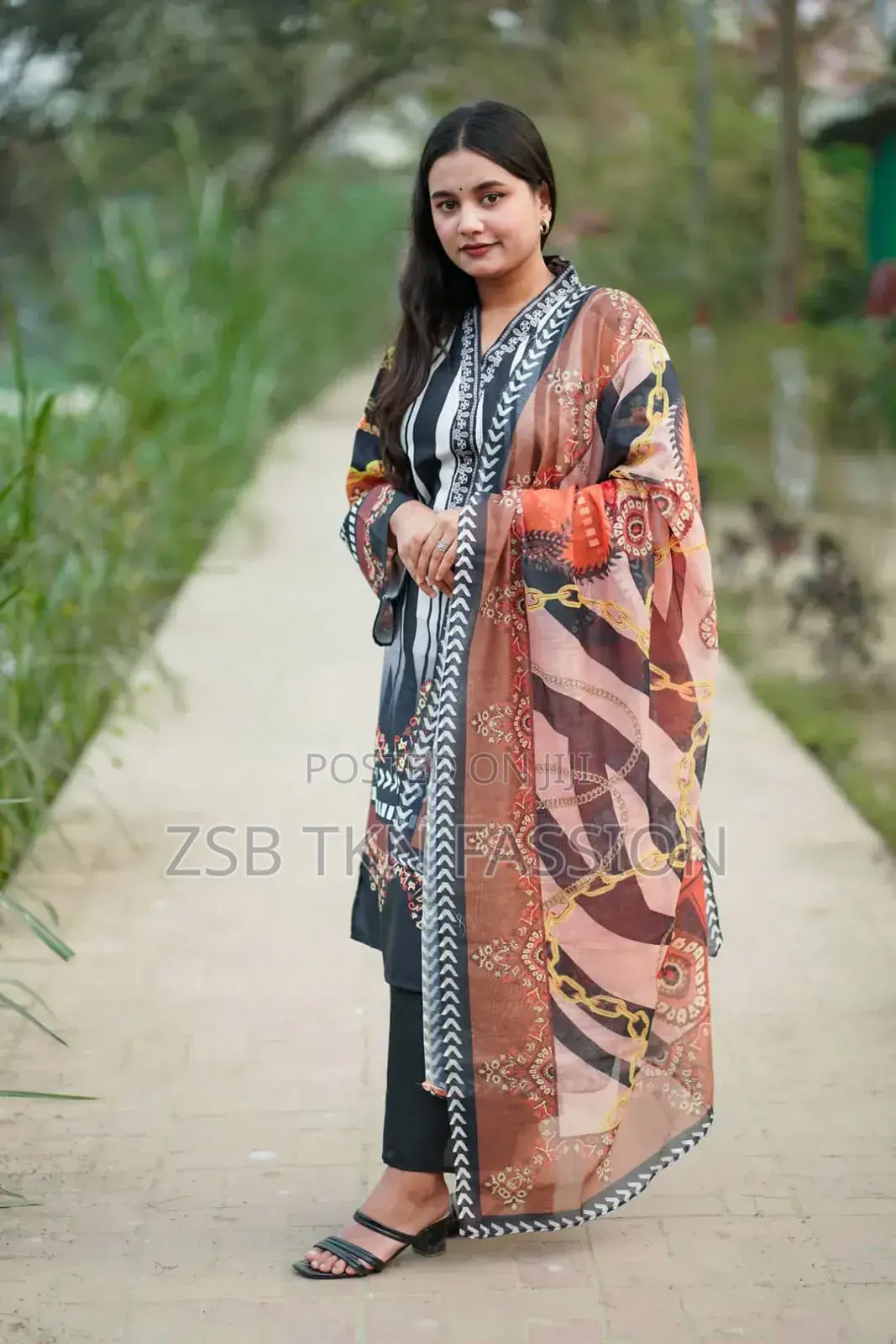  Digital Print Three Piece 