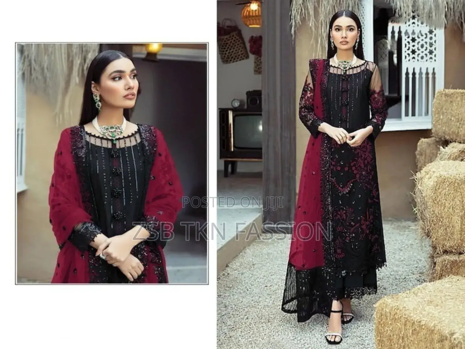 Readymade Georgette Embroidery Three Piece