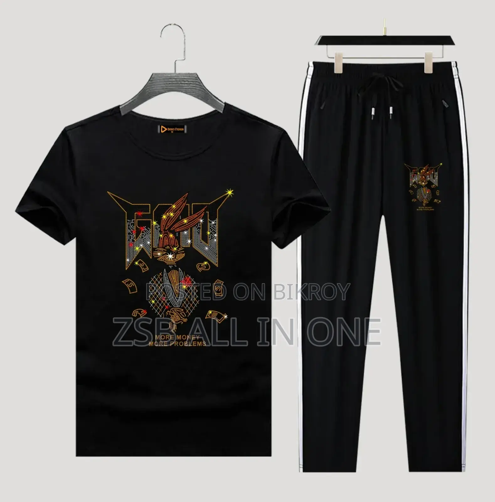 T-Shirt and Trouser Combo Set for Men