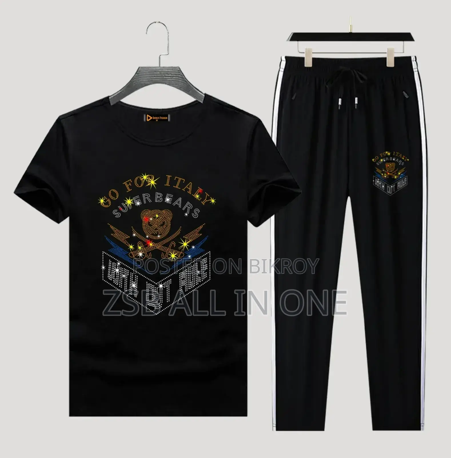 T-Shirt and Trouser Combo Set for Men