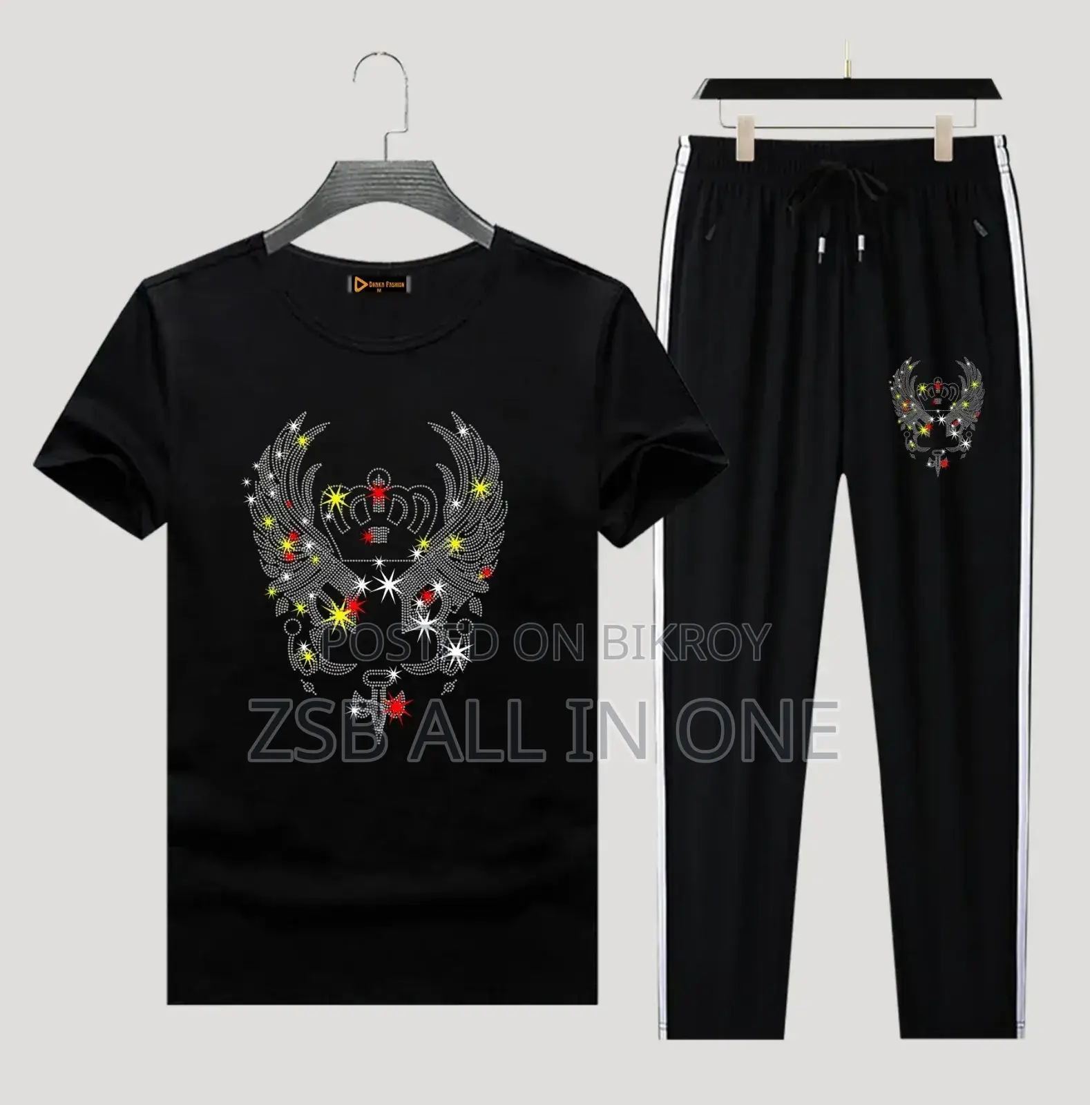 T-Shirt and Trouser Combo Set for Men