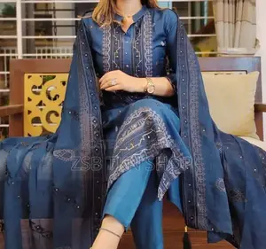 Block Print Three Piece Suti