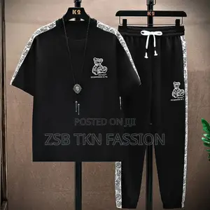 Drop Shoulder Mash T-Shirt and Trouser Combo