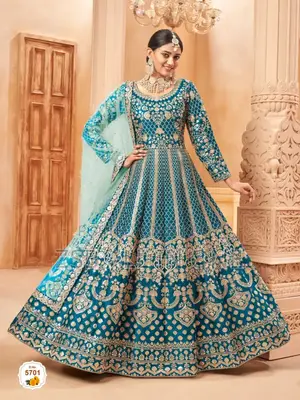 Embroidery Work on Front and Back Also Party Dresses