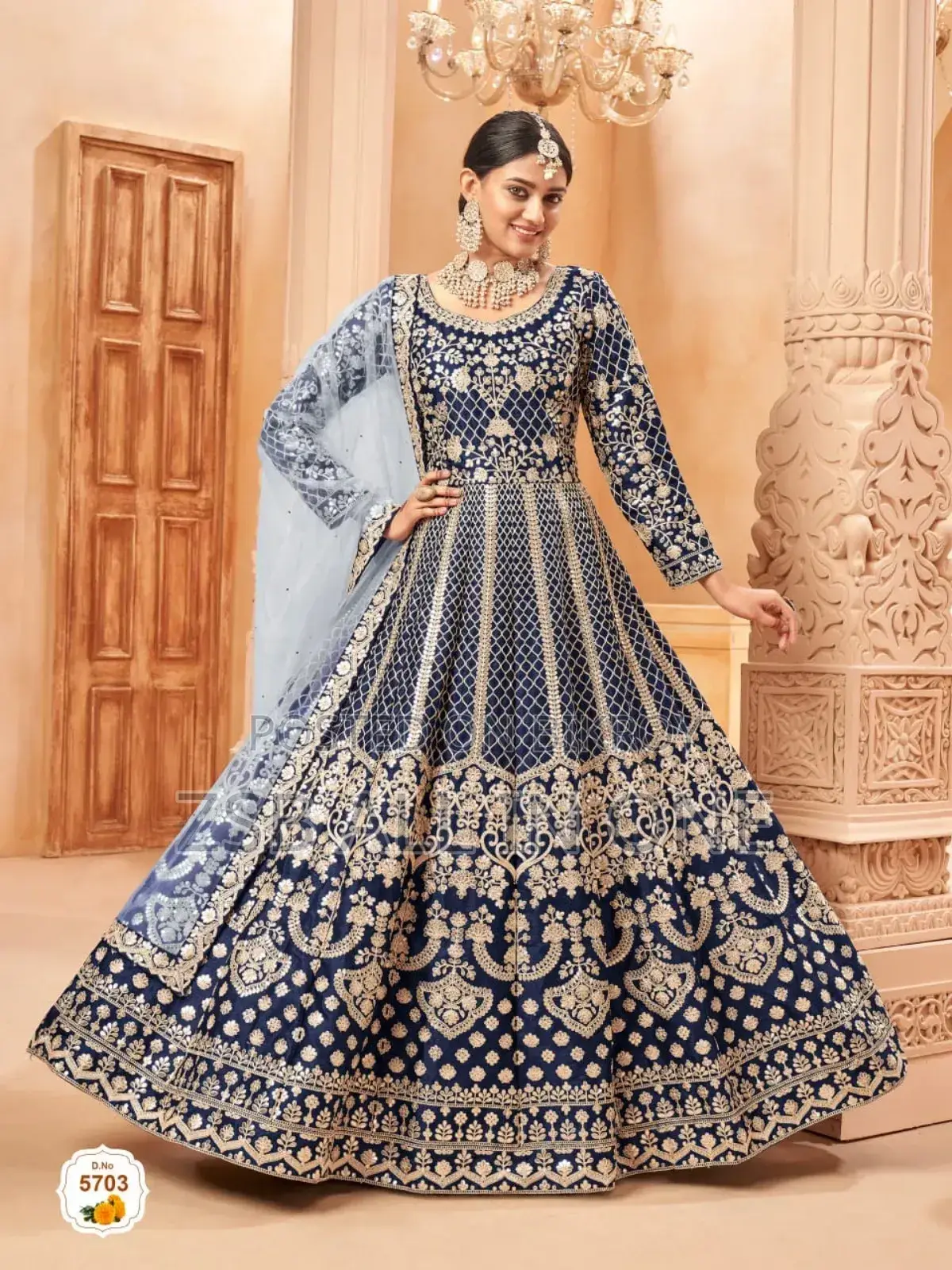 Embroidery Work on Front and Back Also Party Dresses