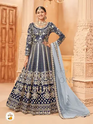 Embroidery Work on Front and Back Also Party Dresses