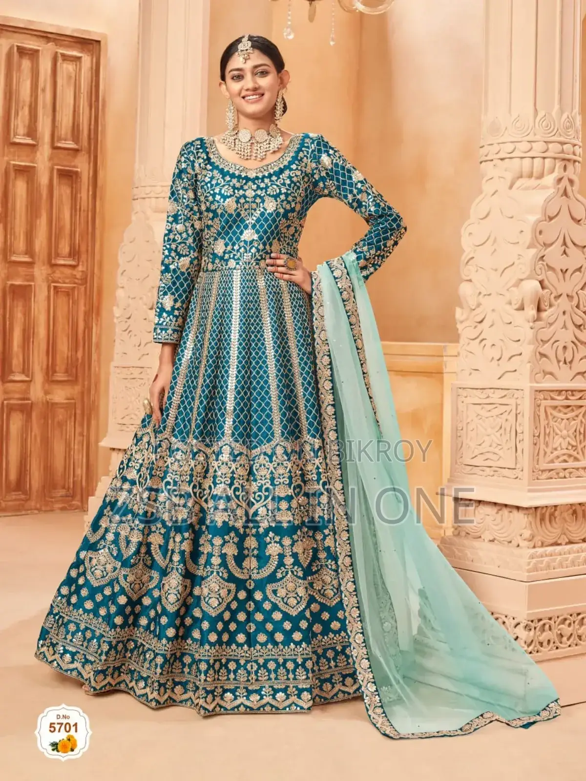 Embroidery Work on Front and Back Also Party Dresses