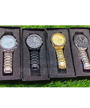 Olevs Men's Butterfly Lock Watch – Stainless Steel, Luminous