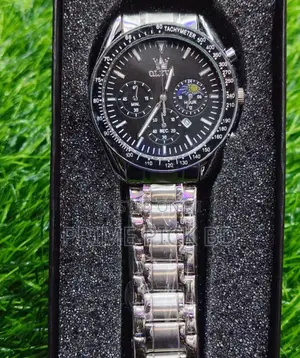 Olevs Men's Butterfly Lock Watch – Stainless Steel, Luminous