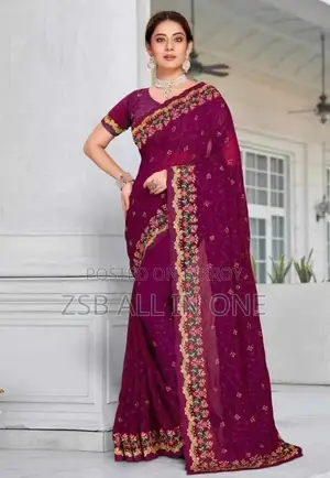 Indian Saree High Quality Blouse Piece Included