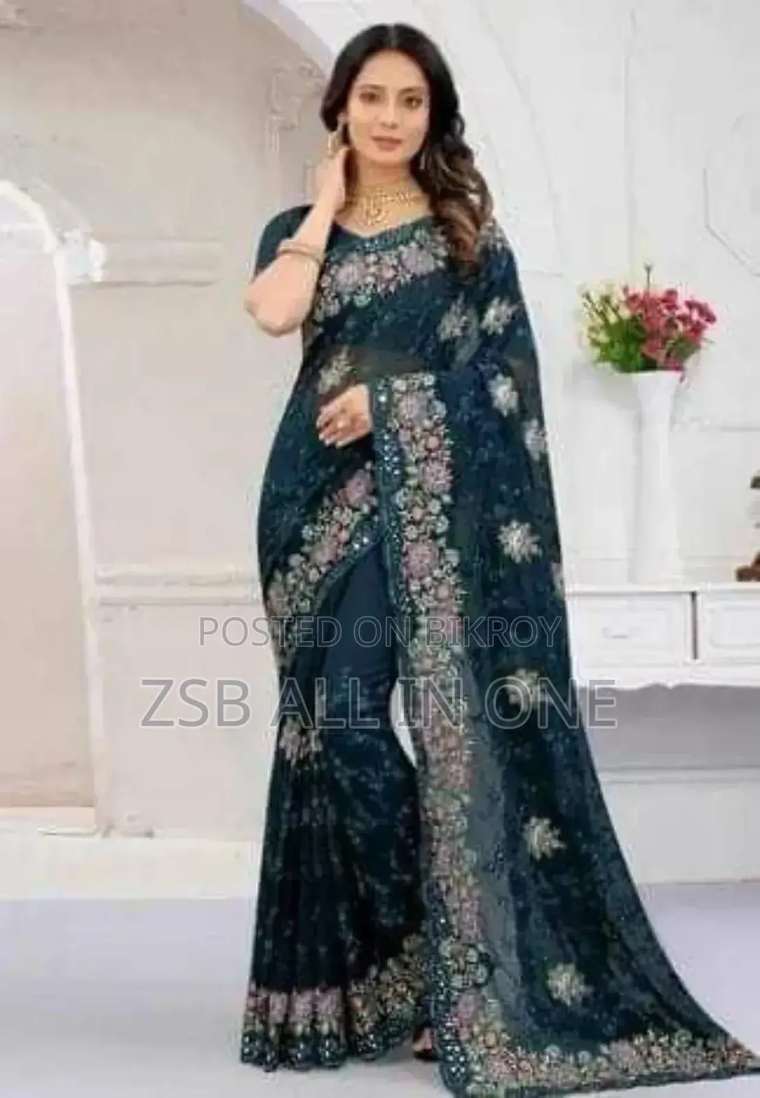 Indian Saree High Quality Blouse Piece Included