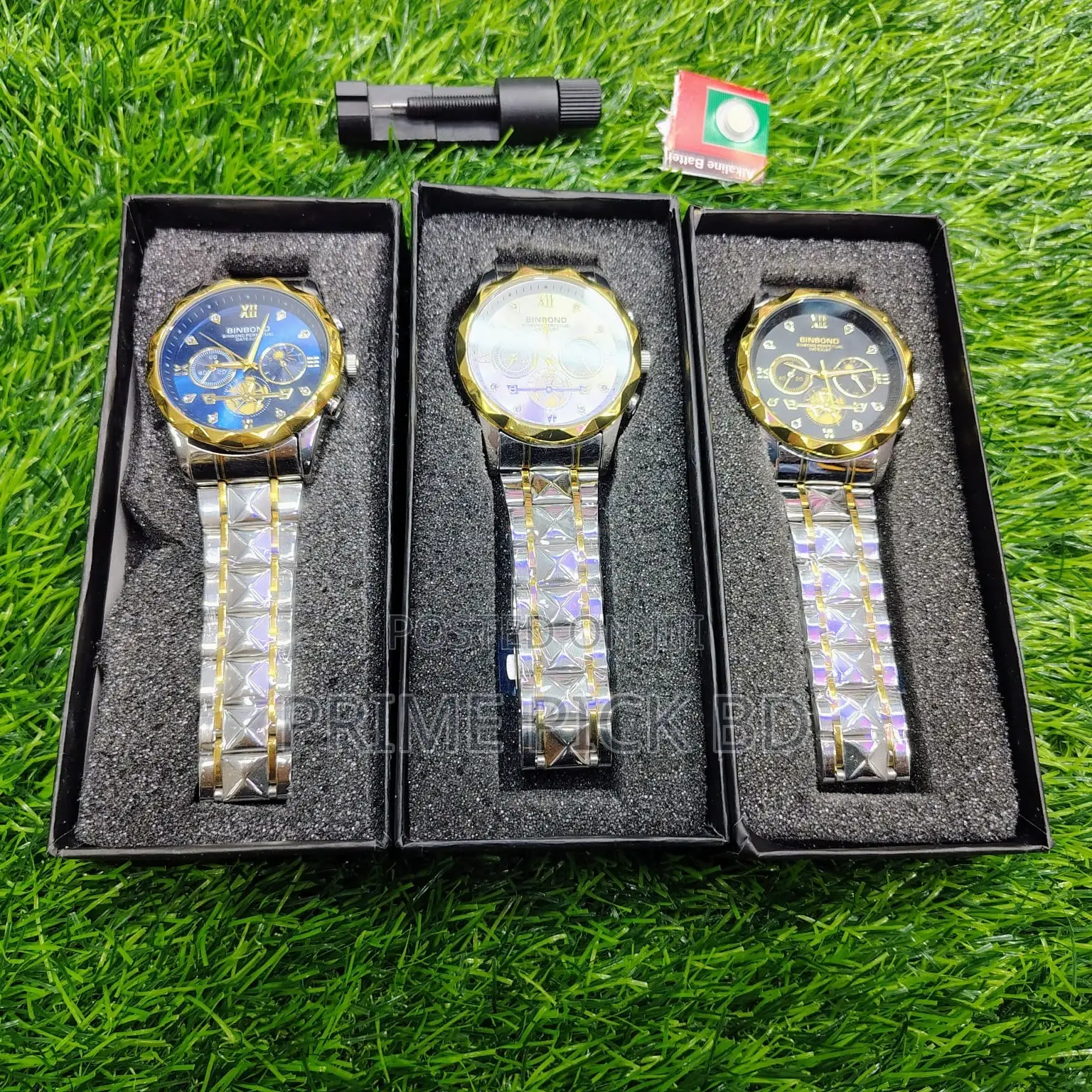 Binbond Brand Fashion Tourbillon Dial Quartz Watches Men’S