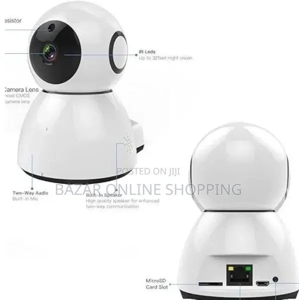 CCTV Camera V380 Pro Hd 1080p Wifi 360° Area Security Camera