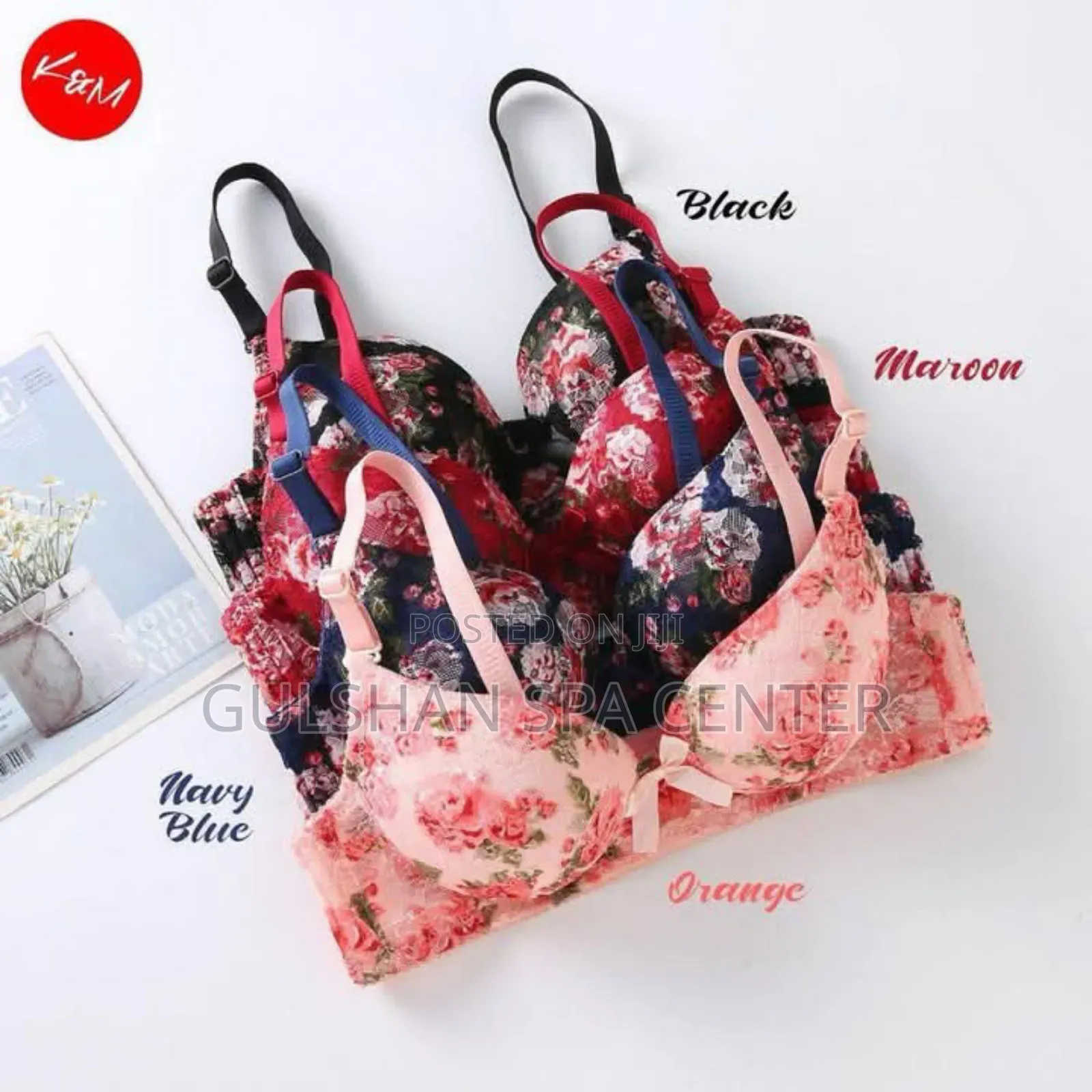 Silk Red Sexy Bra Panty for Women and Girls