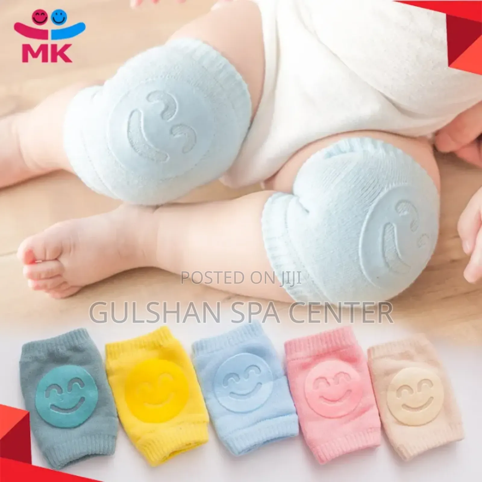 1 Pair Baby Knee Pads Unisex Breathable Elastic Anti Skid