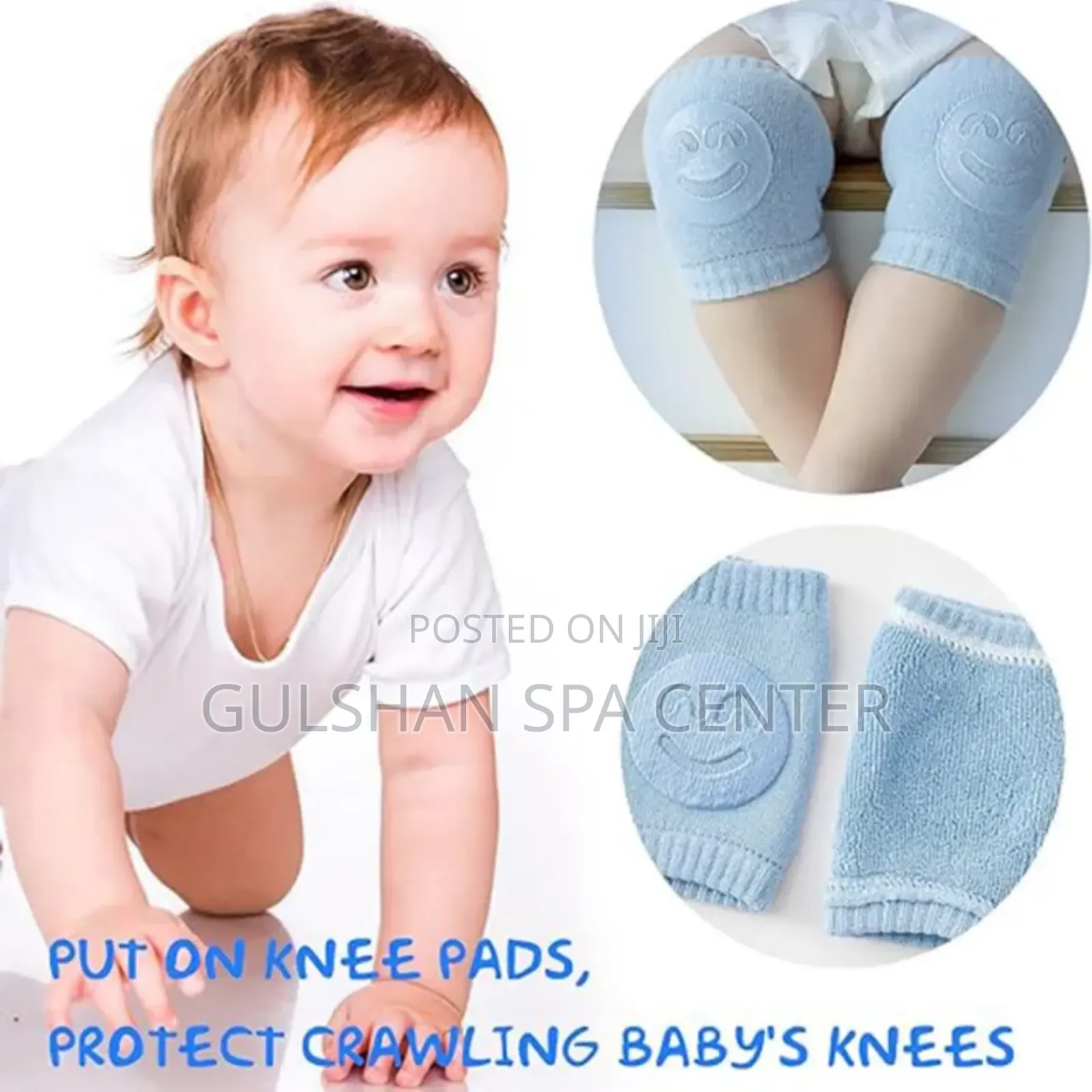 1 Pair Baby Knee Pads Unisex Breathable Elastic Anti Skid