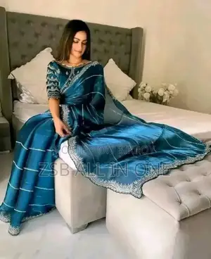 Saree With Matching Blouse Piece (Unstitched).
