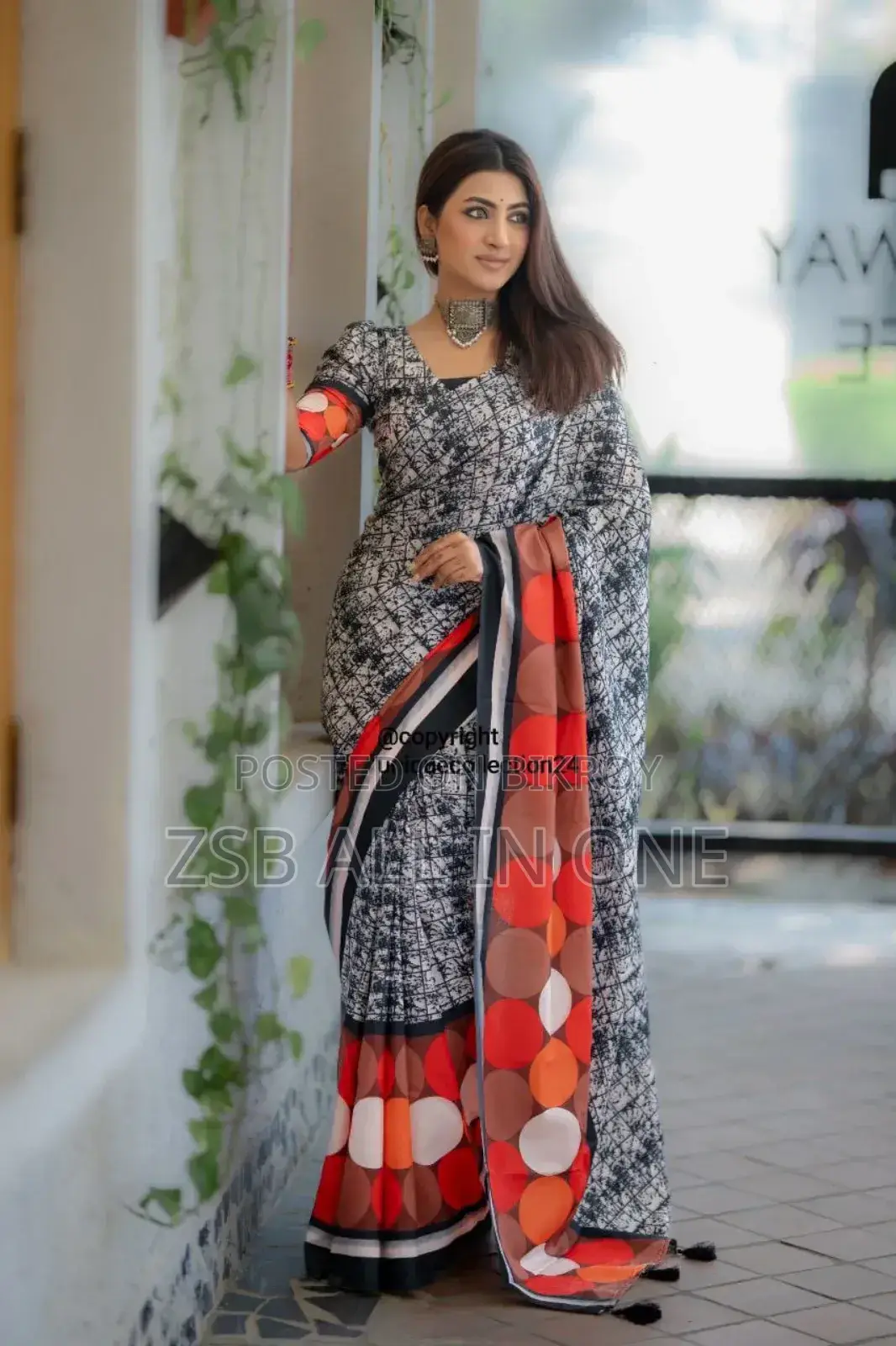 ঈদ শাড়ী সাথে ব্লাউজ পিস