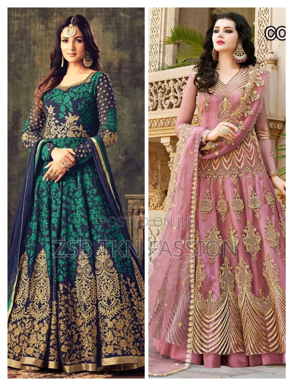  Indian High Quality Gaun for Girls 