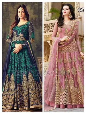  Indian High Quality Gaun for Girls 