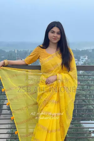 Block Print Saree With Blouse Piece