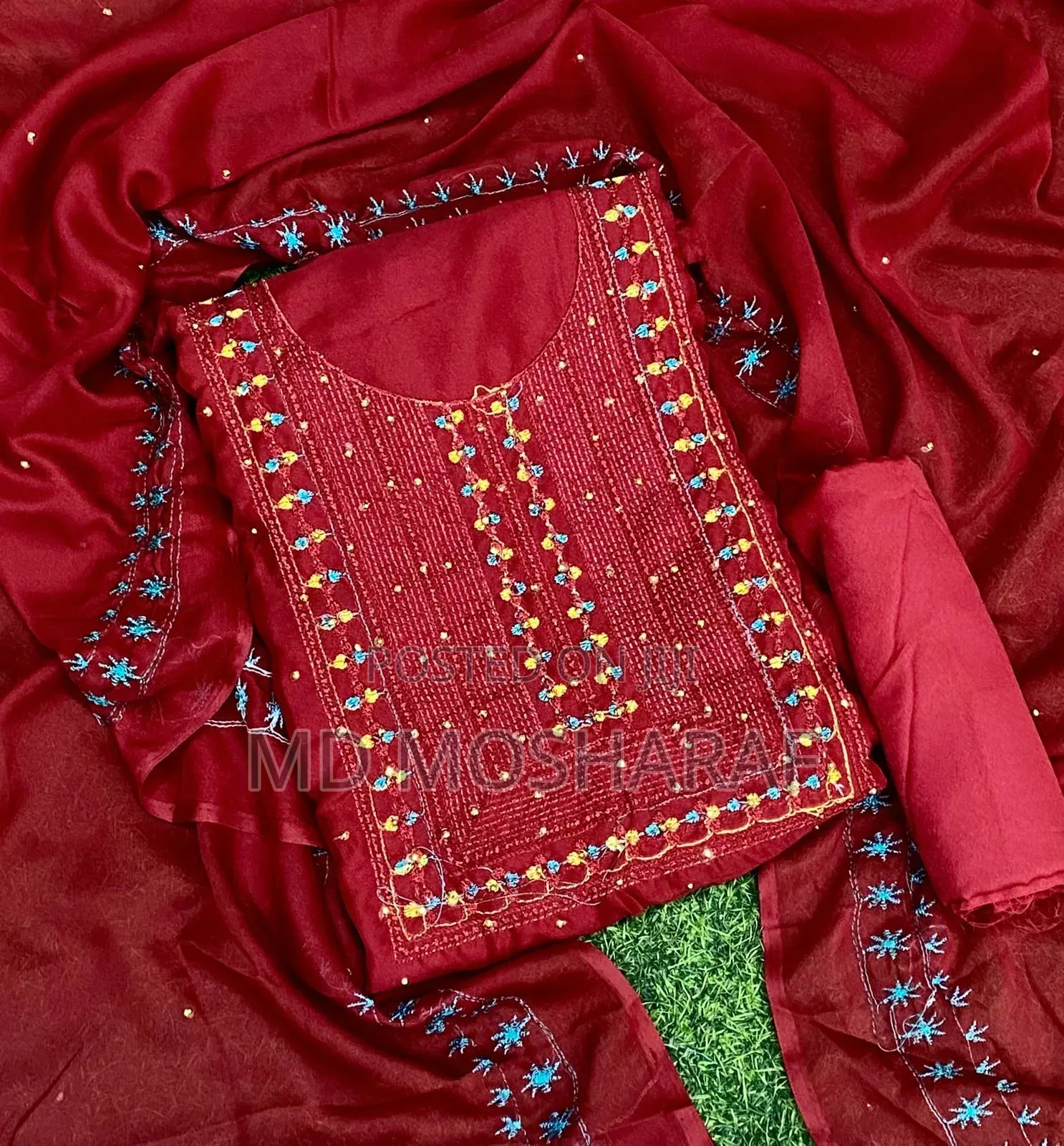 Embroidary Georjet 4 PCS