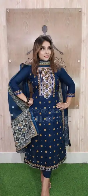 Unstitched Afsan Screen Print Three-Piece