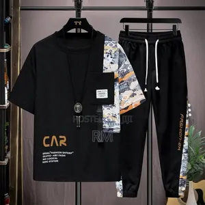 Drop Shoulder Mash T-Shirt and Trouser Combo