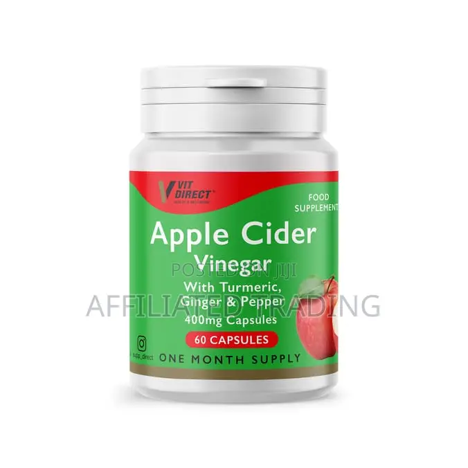 Apple Cider Vinegar (Turmeric, Ginger Pepper) 400mg Capsules