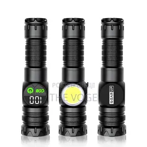 Gearup Rechargeable Flashlight 10w Cob + Led Torchlight
