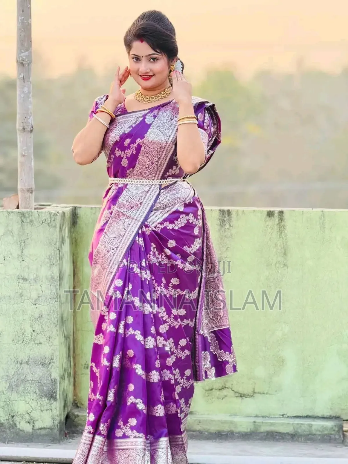 Indian Soft Katan Sharee