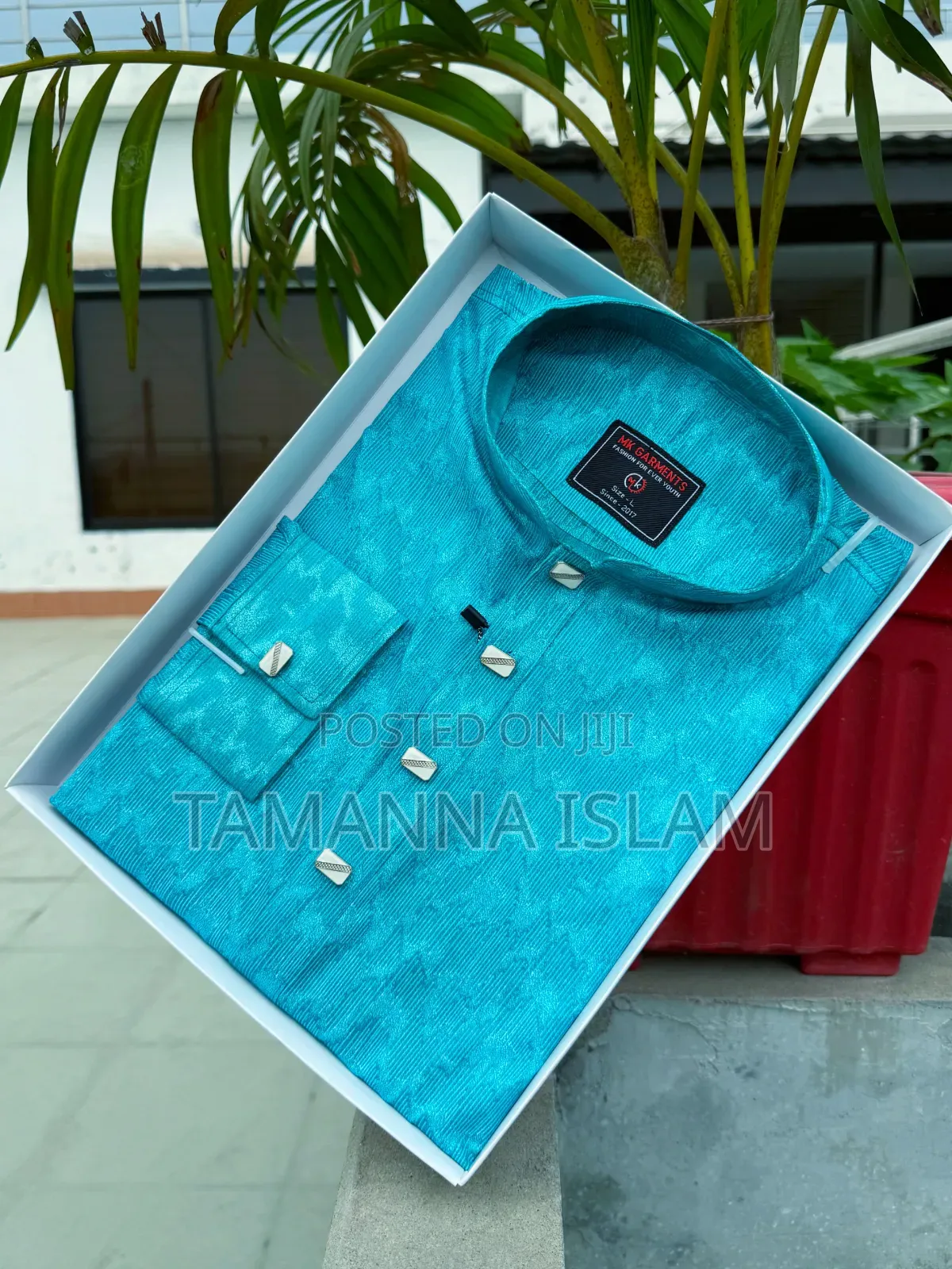 Premium Cotton Print Panjabi