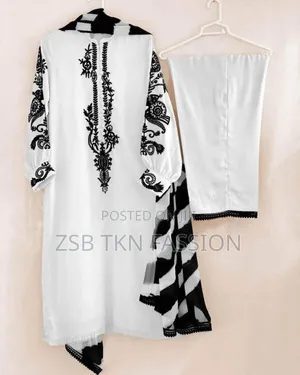 Readymade Embroidered Georgette Kameez Set