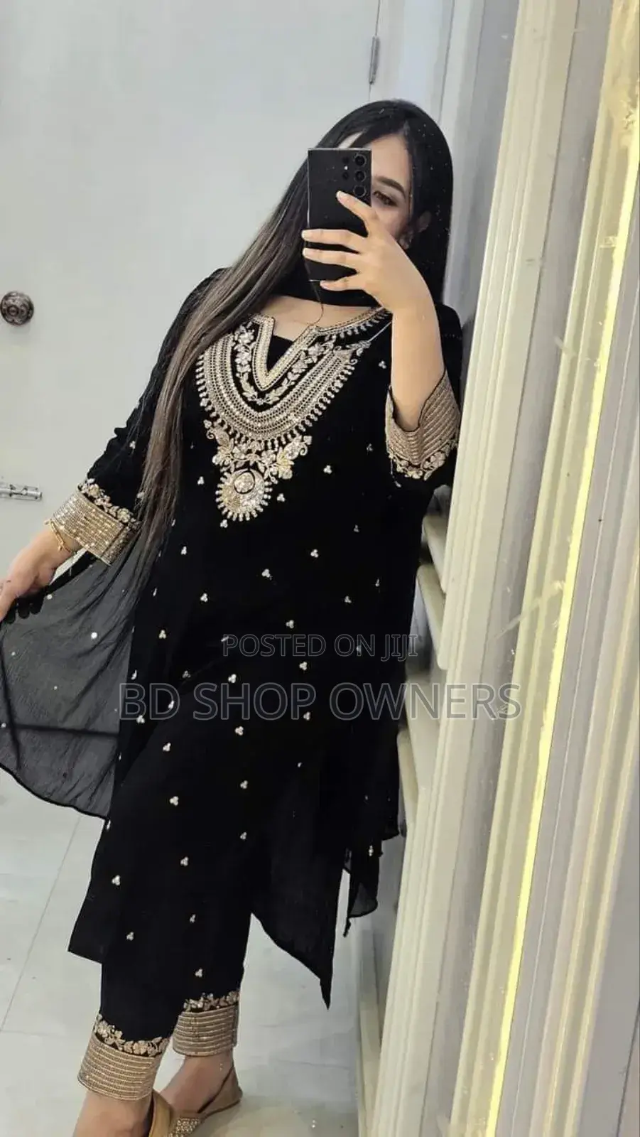 Cotton Embroidery Three Piece