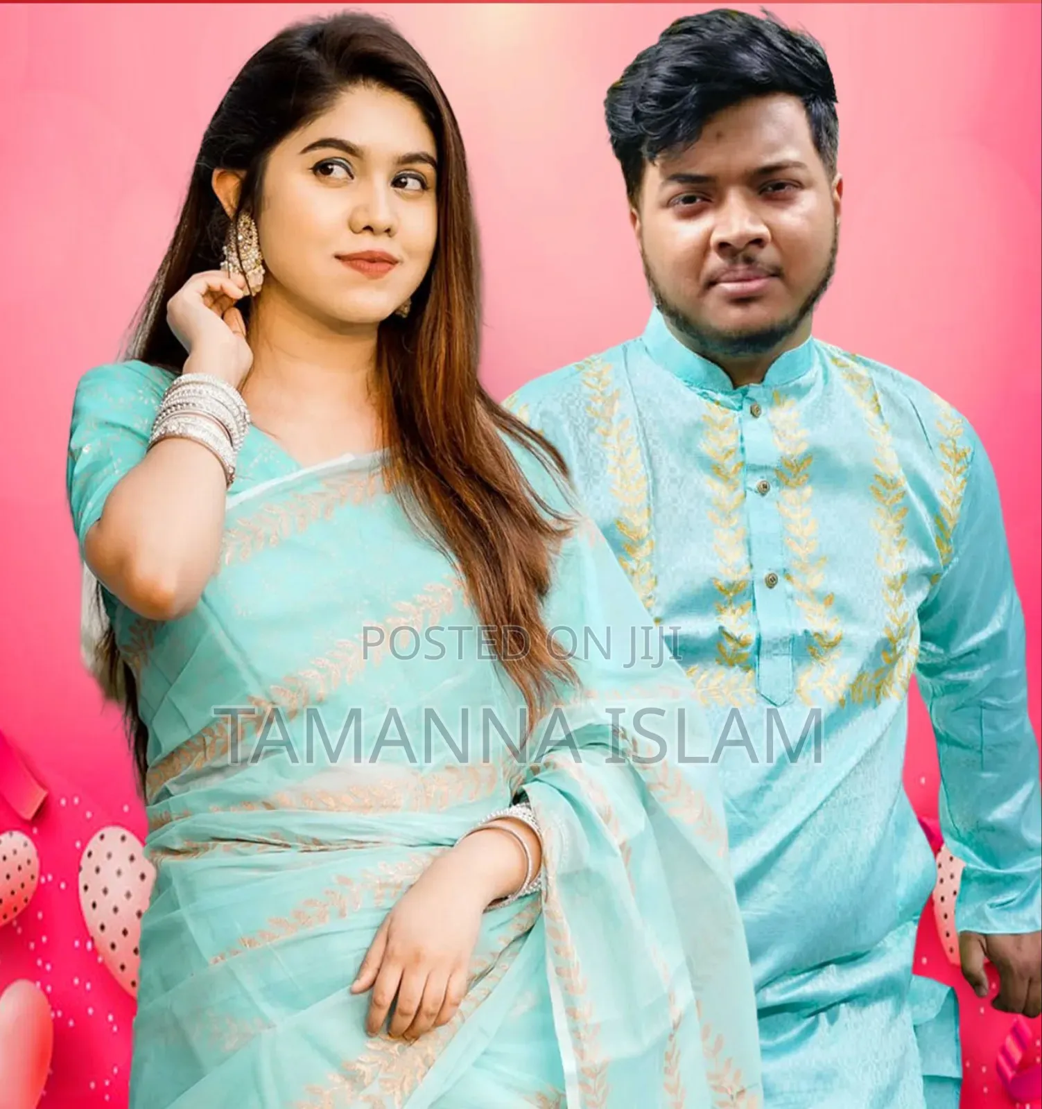 Sharee Panjabi Couple With Blouse Piece