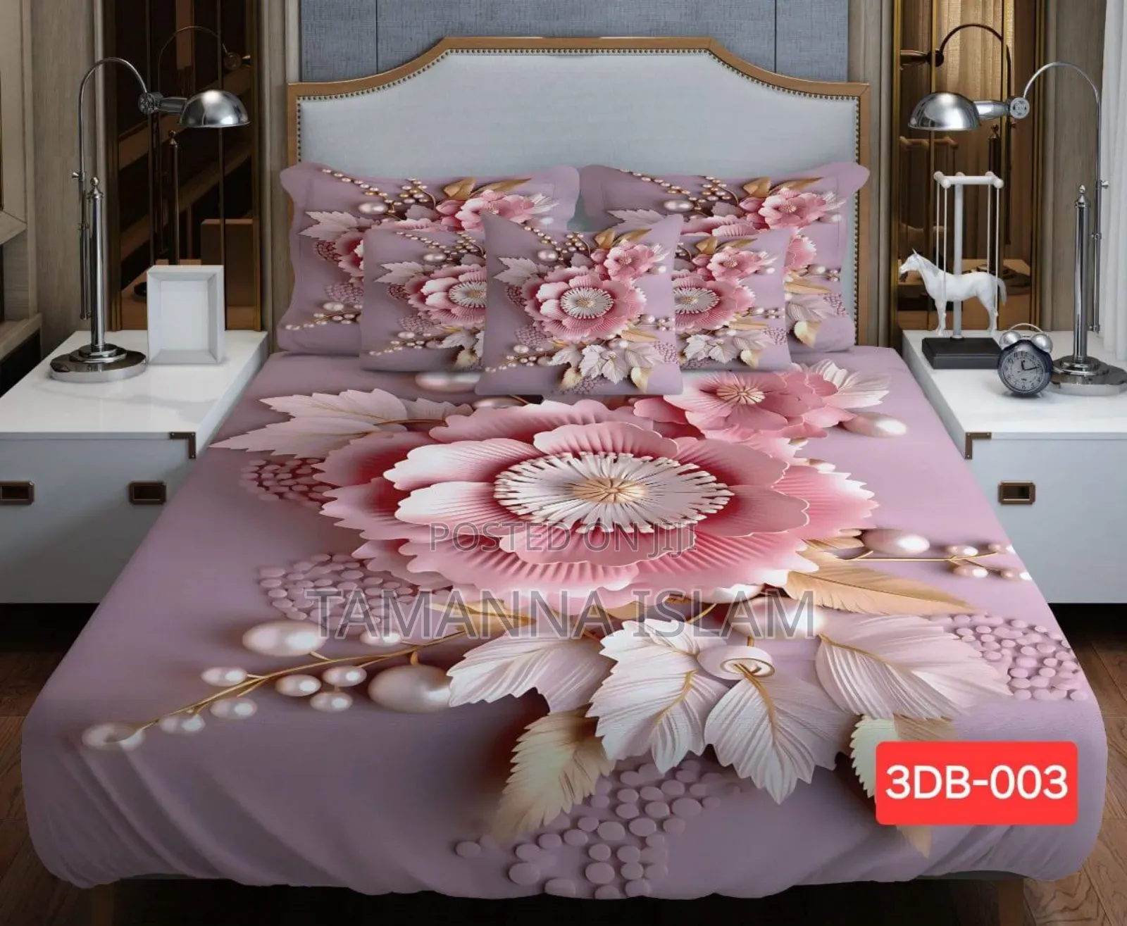 Primium 3d Bedsheet Four Piece Set