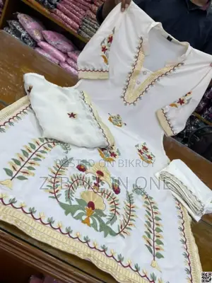 Embroidered Diamond Georgette Kameez Set