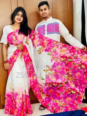Shareepanjabi Couple With Blouse Piece