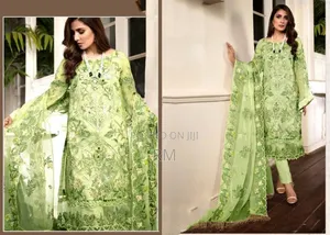 Photo - Kameez Faux Georgette Fabric Designer Dress
