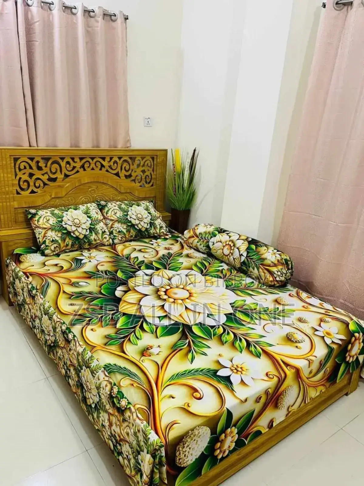 Premium 3D Bedsheet Four Piece Set
