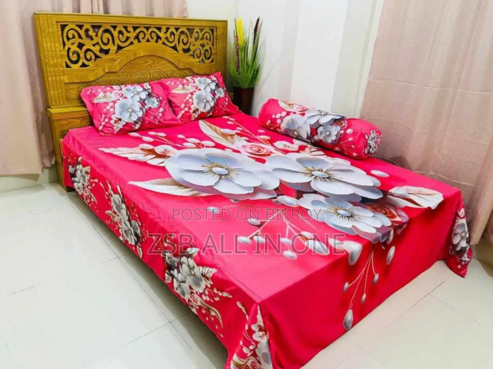 Premium 3D Bedsheet Four Piece Set