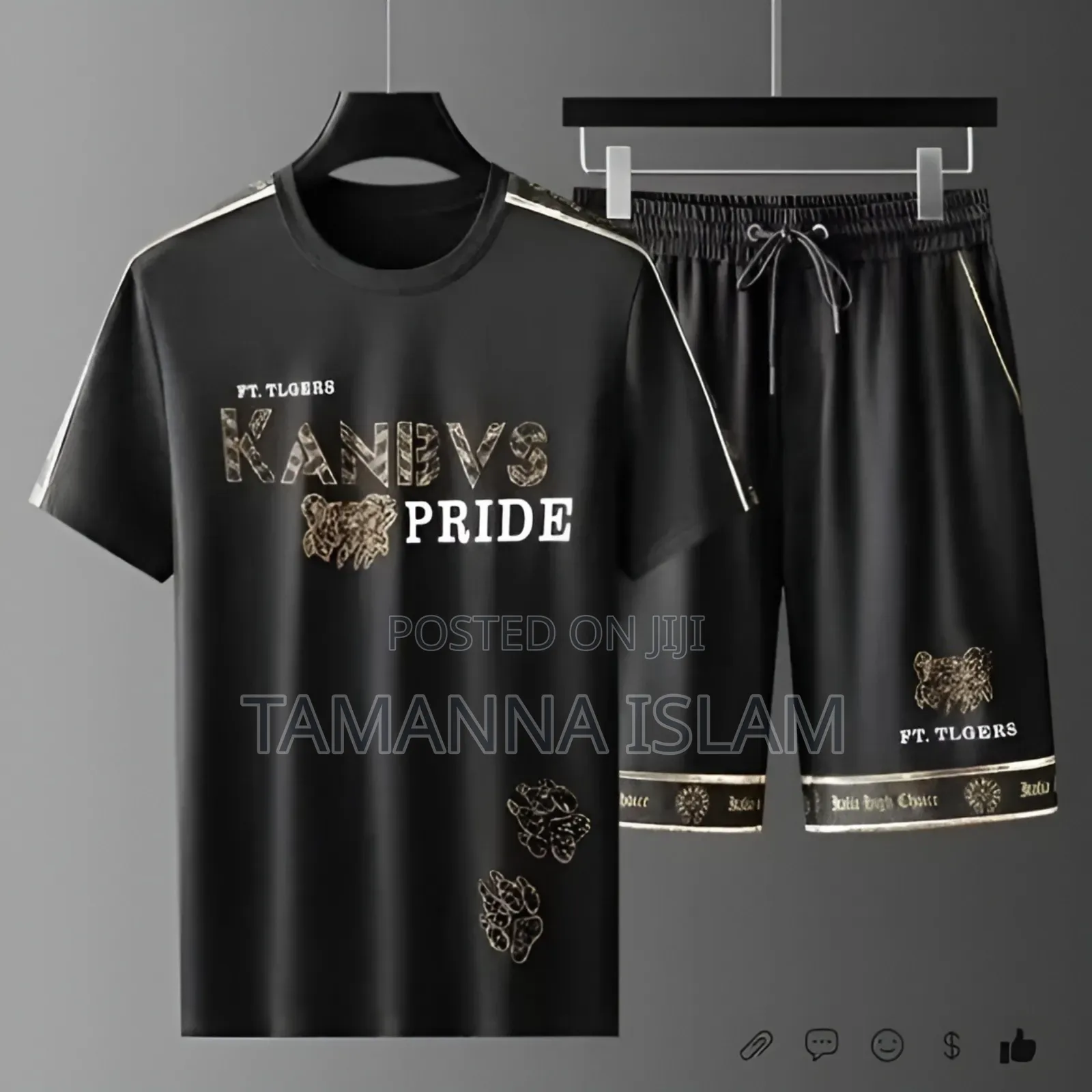 Combo Half T-Shirt and 3 Quarter Pants for Man