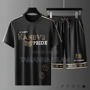 Photo - Combo Half T-Shirt and 3 Quarter Pants for Man