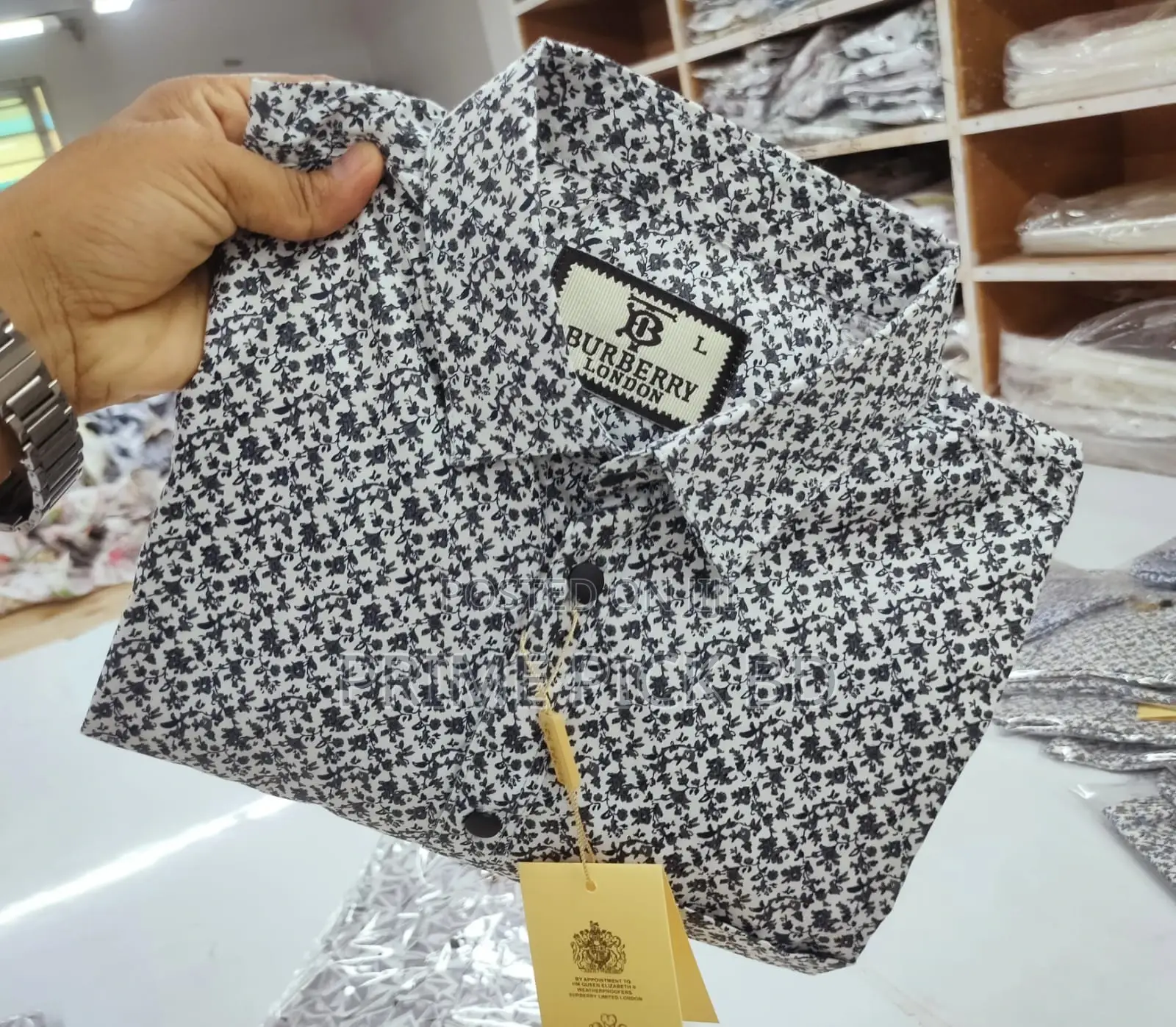 Burberry Full Sleeve Cotton Print Shirt