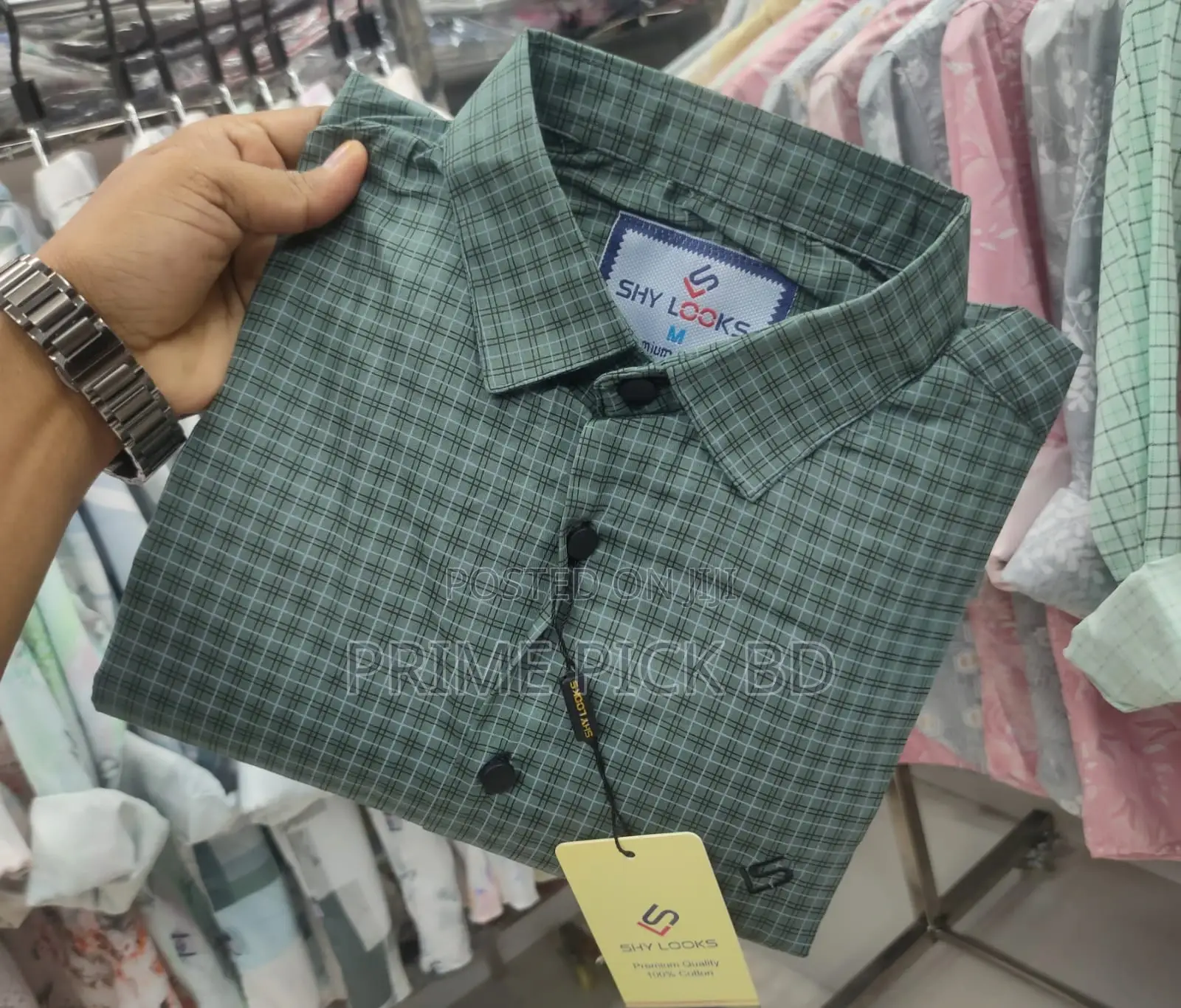 Pure Cotton Full Sleeve Check Shirt for Men's