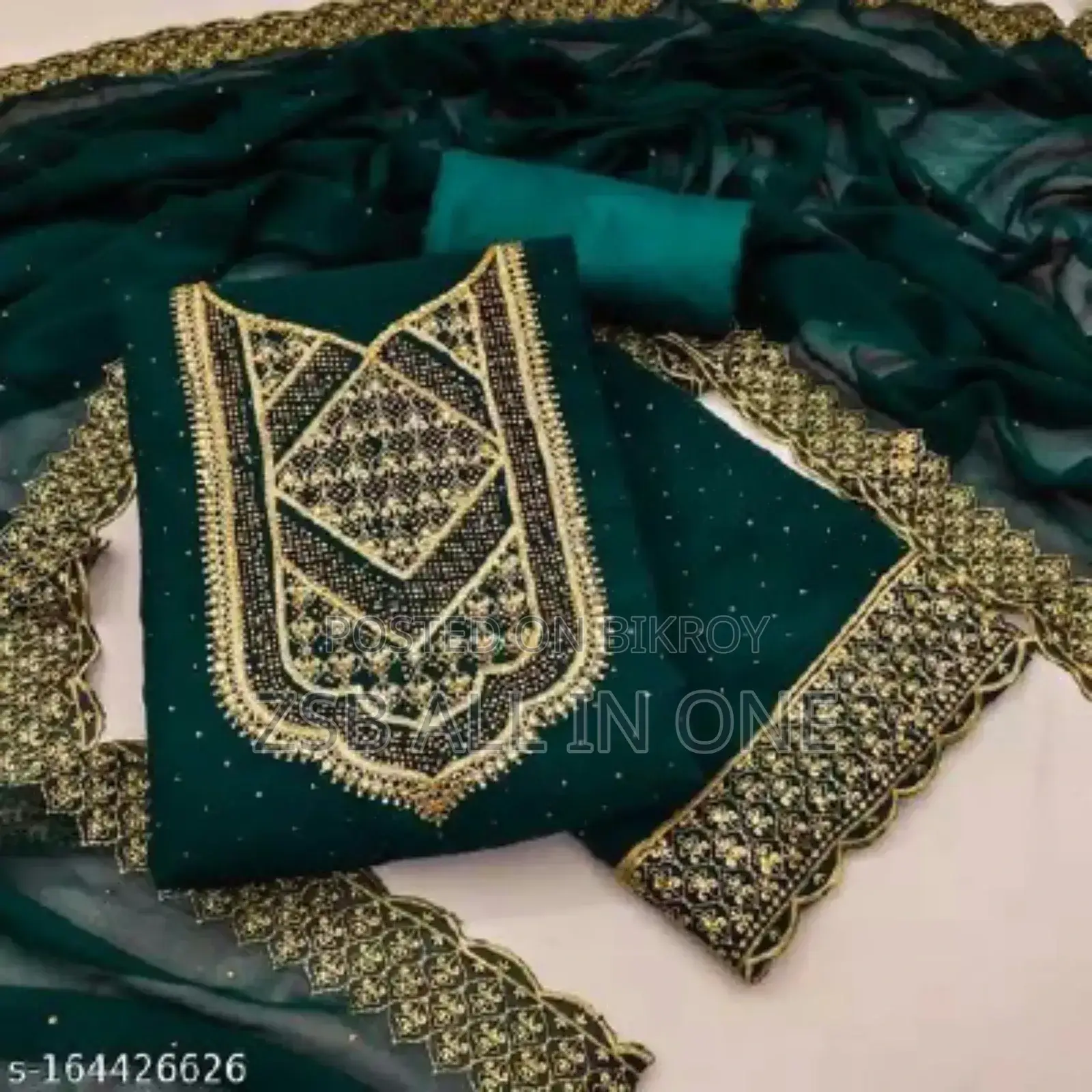 Stone Work Georgette Kameez Set