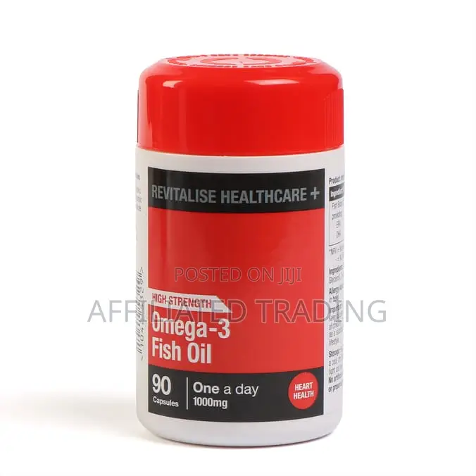 High Strength Omega 3 Fish Oil: 90 Capsules One a Day