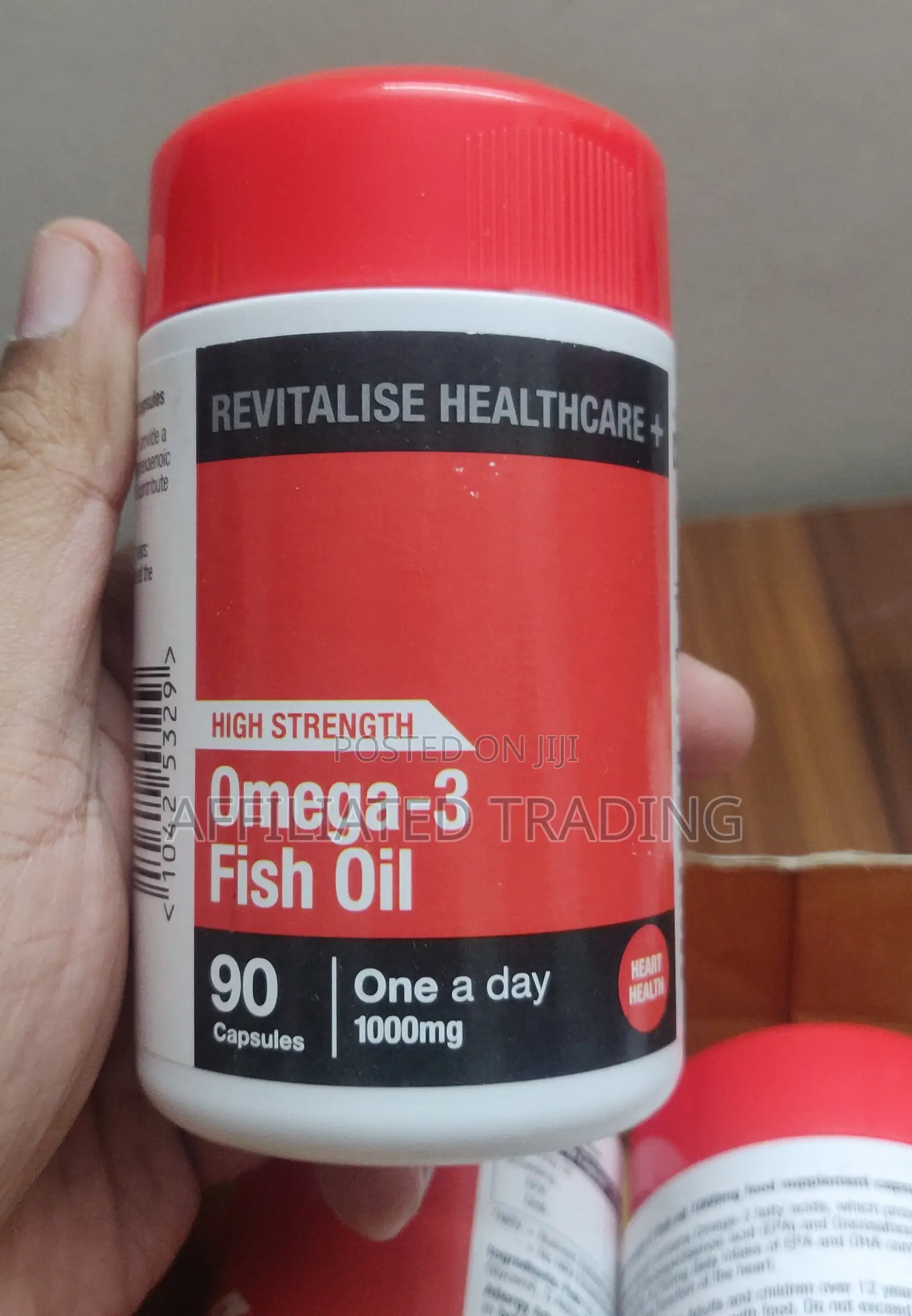 High Strength Omega 3 Fish Oil: 90 Capsules One a Day