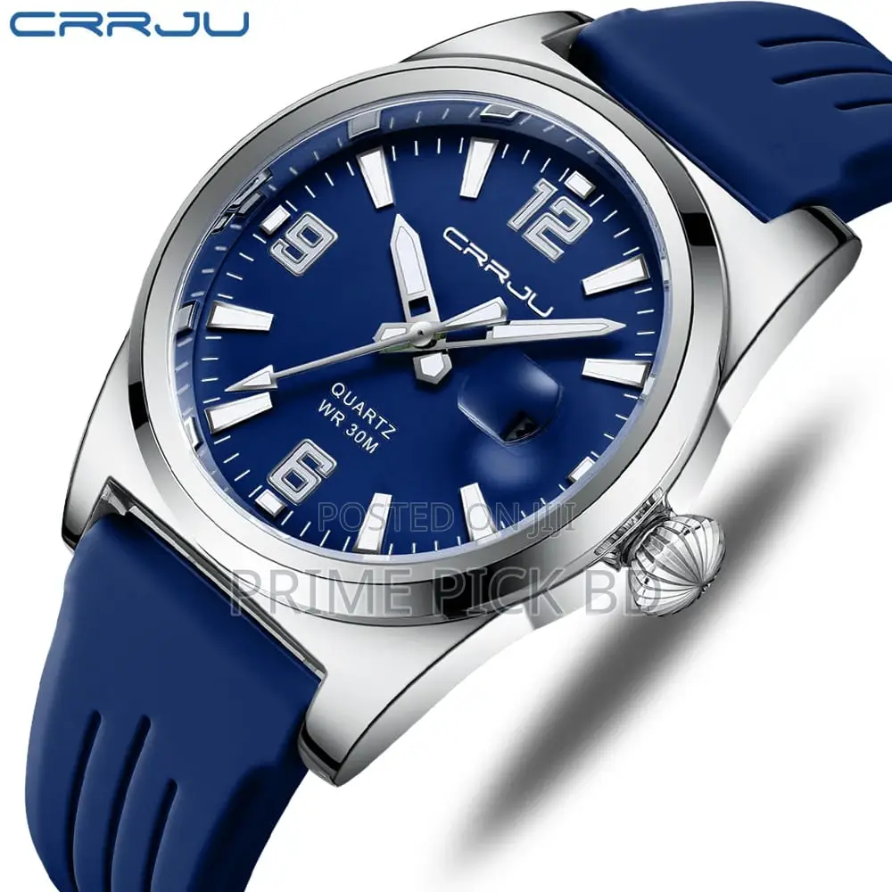 Crrju 2025 Men's Waterproof Sports Watch –Stylish Durable