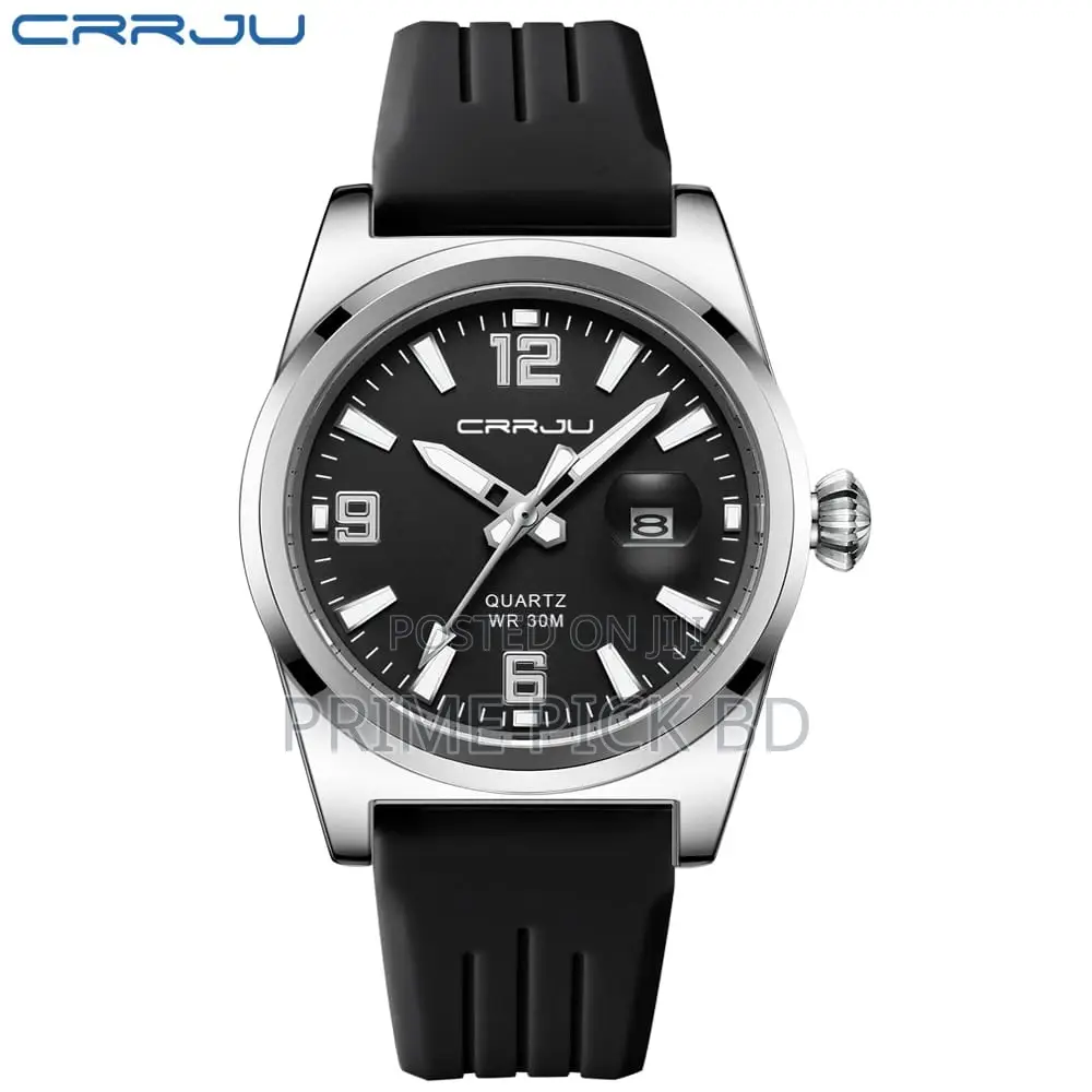 Crrju 2025 Men's Waterproof Sports Watch –Stylish Durable